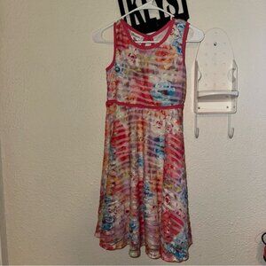 Bonnie Jean Girls Size 16 MultiColor Pink Floral Spring Summer Easter Dress